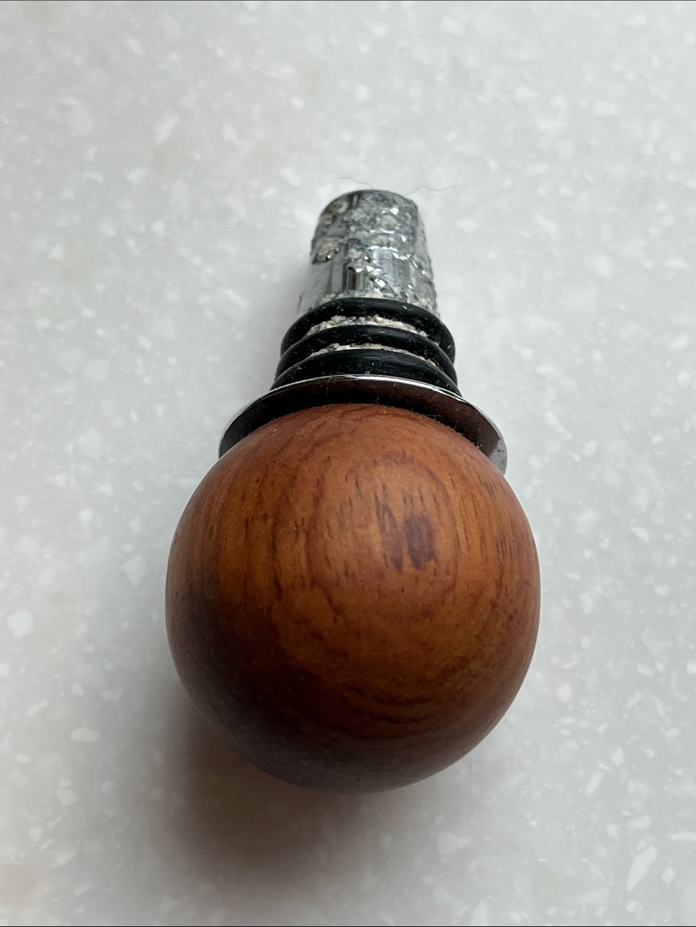 Wooden Ball Bottle Stopper Vintage Wood Wine Stopper Handcrafted
